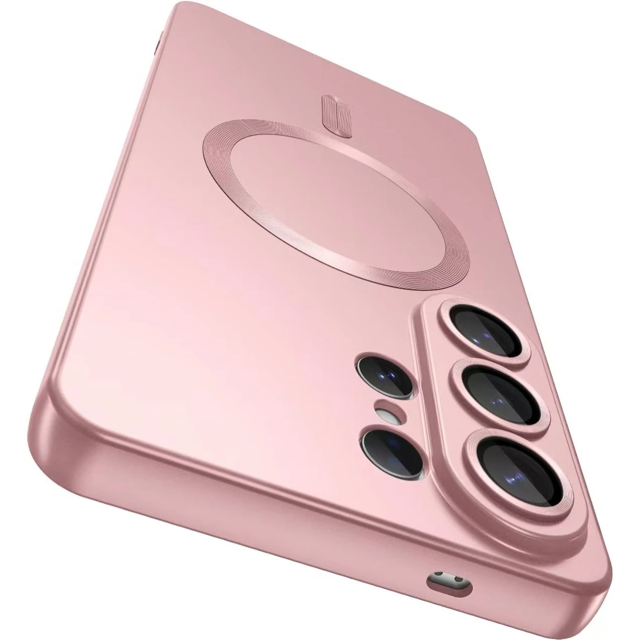 (galaxy S25 Edge Rosa) Funda Protectora Magnética Ultrafina De Tpu Suave Samsung Magsafe