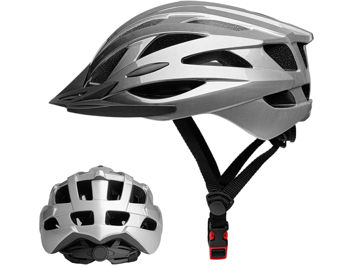 Casco De Bicicleta Ajustable Para Adultos, 24 Orificios De Ventilación, Transpirable, Con Amortiguac