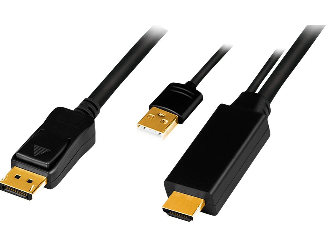 Cable LOGILINK Hdmi Hdmi-A Usb-A Conector Displayport