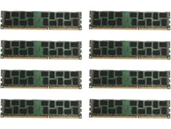 8 Módulos De Memoria Ram Ddr3 De 8 Gb A 1333 Mhz Con Ecc, Pc3l-10600r, 1,35 V, 2rx4 Reg, Para Estaciones De Trabajo Y Servidores.