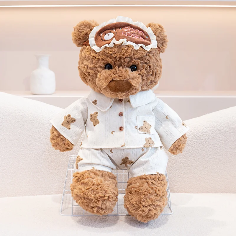 (ryan Bear 35cm) Nuevo Y Adorable Peluche De Oso En Pijama, Relleno Suave.