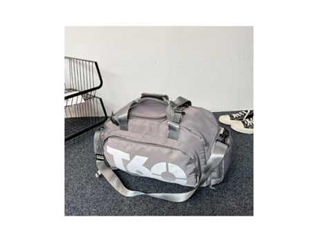 Bolsa Mochila De Gimnasio Deportiva Bolso Impermeable Avión Acampar Equipaje De Mano Espacio Para Los Zapatos Gris BAMBÚ