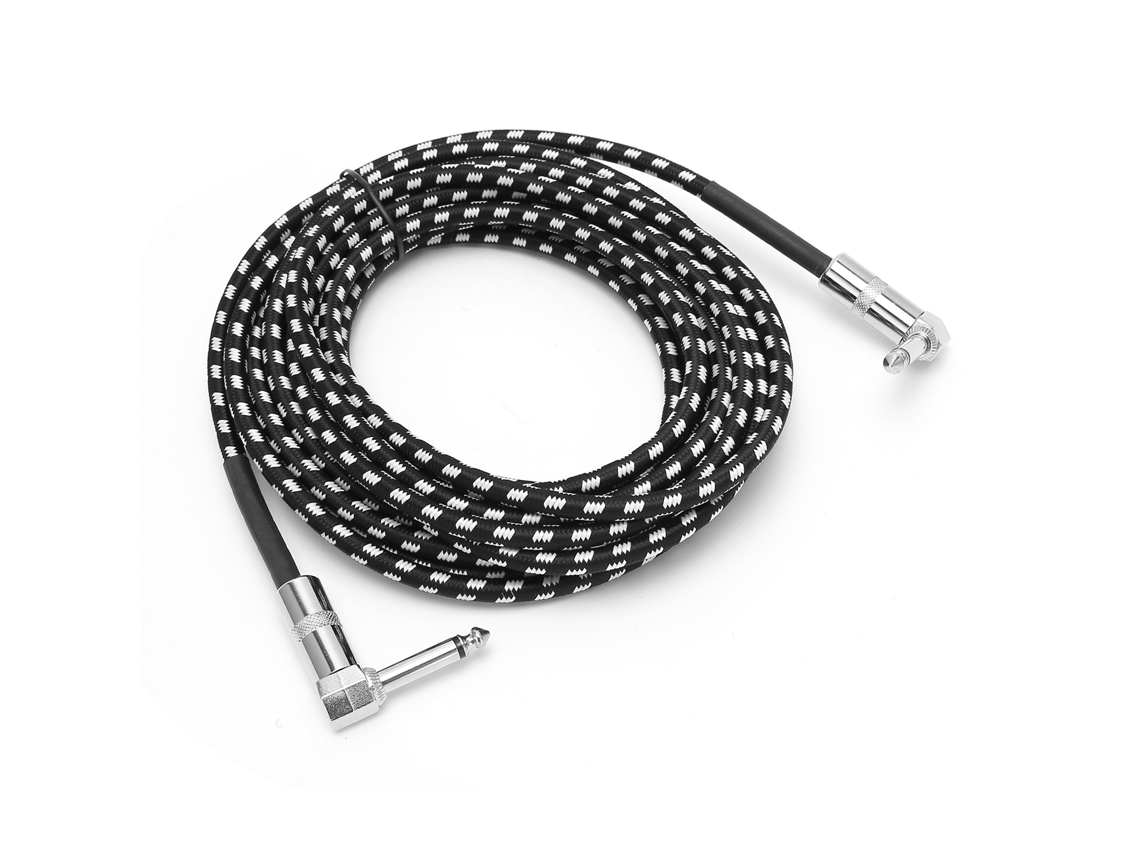 Cable De Audio Para Guitarra Jorindo De 6,35 Mm (1/4 De Pulgada) Y 6 M (19,7 Pies) Para Instrumentos Musicales Jd6209