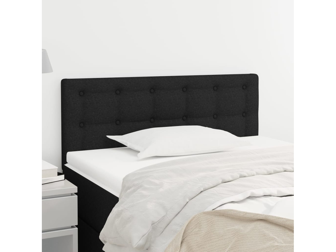 Cabecero De Tela Negro 80x5x78/88 Cm