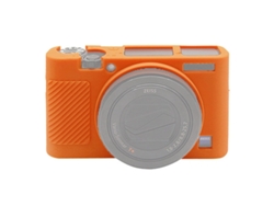 Capa Protetora De Silicone Macio Para Sony Rx100 Iii (m3) Laranja