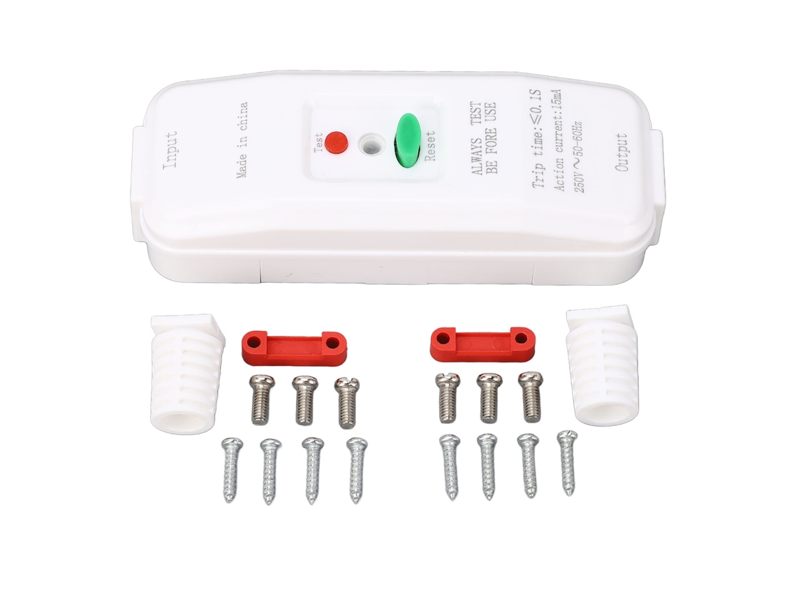 Yncm2026-protector De Fuga 2 Terminales 0.1s Respuesta Ip44 Interruptor De Protección Contra Fugas 250v 15ma