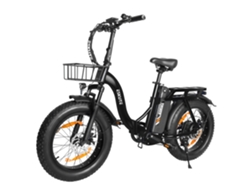 Bicicleta Eléctrica Plegable Eskute D202 Con Cesta Delantera Y Batería De 48 V Y 20,8 Ah.