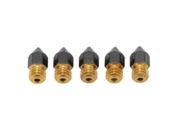 5 Piezas Boquilla Hotend 0.4mm Latón Ptfe Para Impresora 3d Extruder Mk8 Filamento 1.75mm