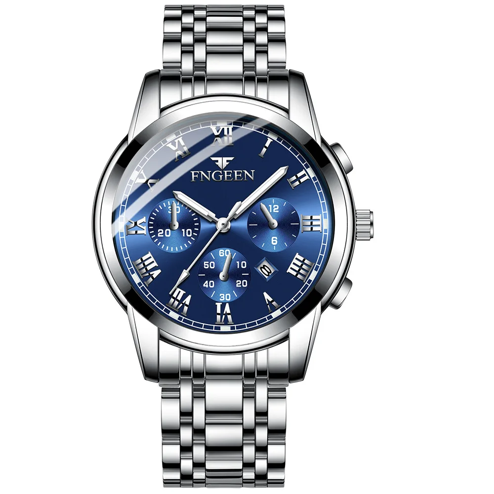 Reloj MDUG Quartz con doble pantalla, resistente a los golpes, resistente al agua, azul.