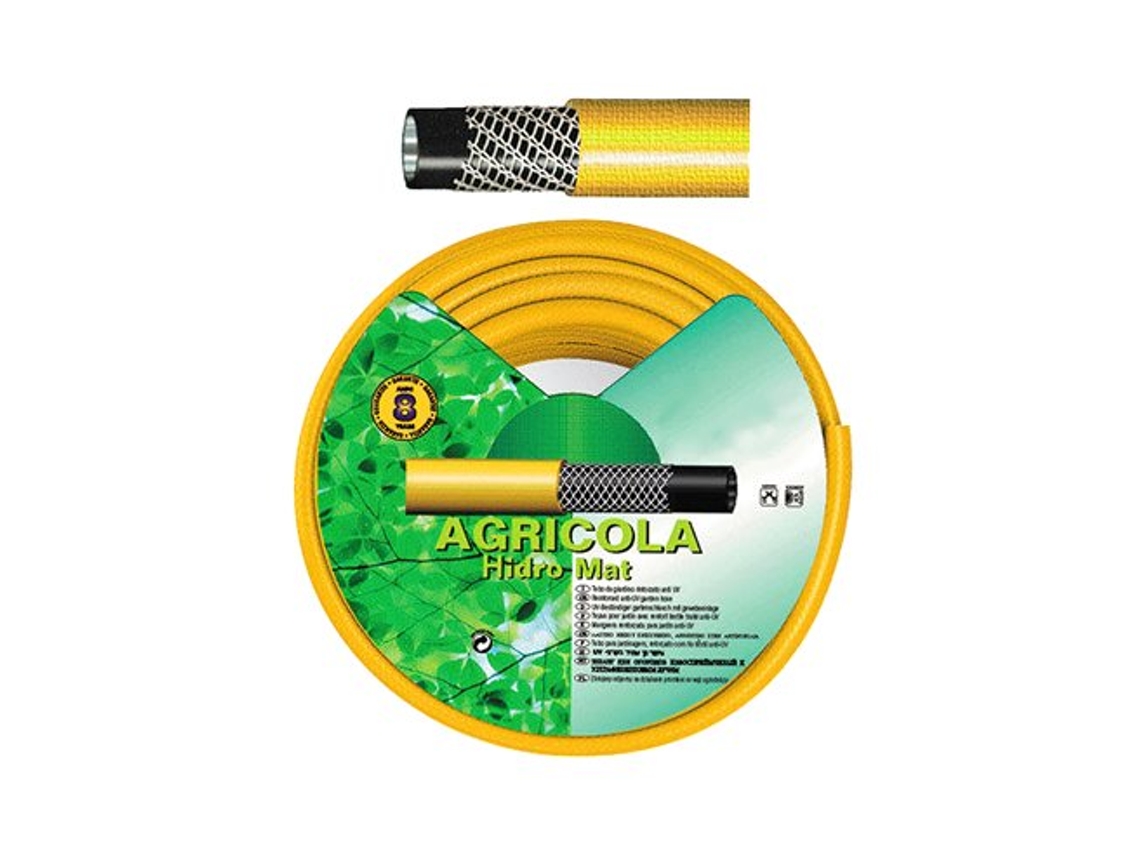 Manguera Amarilla Hidro Mat 19 Mm. - 3/4 Rollo 50 Metros