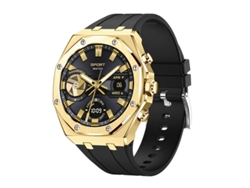 Reloj inteligente empresarial con llamadas Bluetooth, pantalla grande, monitoreo de oxígeno en sangre, sueño y salud Yizhood Gold