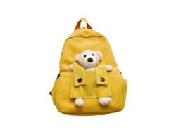  Mochila de Estudante DIGITALLAB Para Niños, Linda Caricatura, Fácil De Llevar, Peso Ligero (Amarillo)
