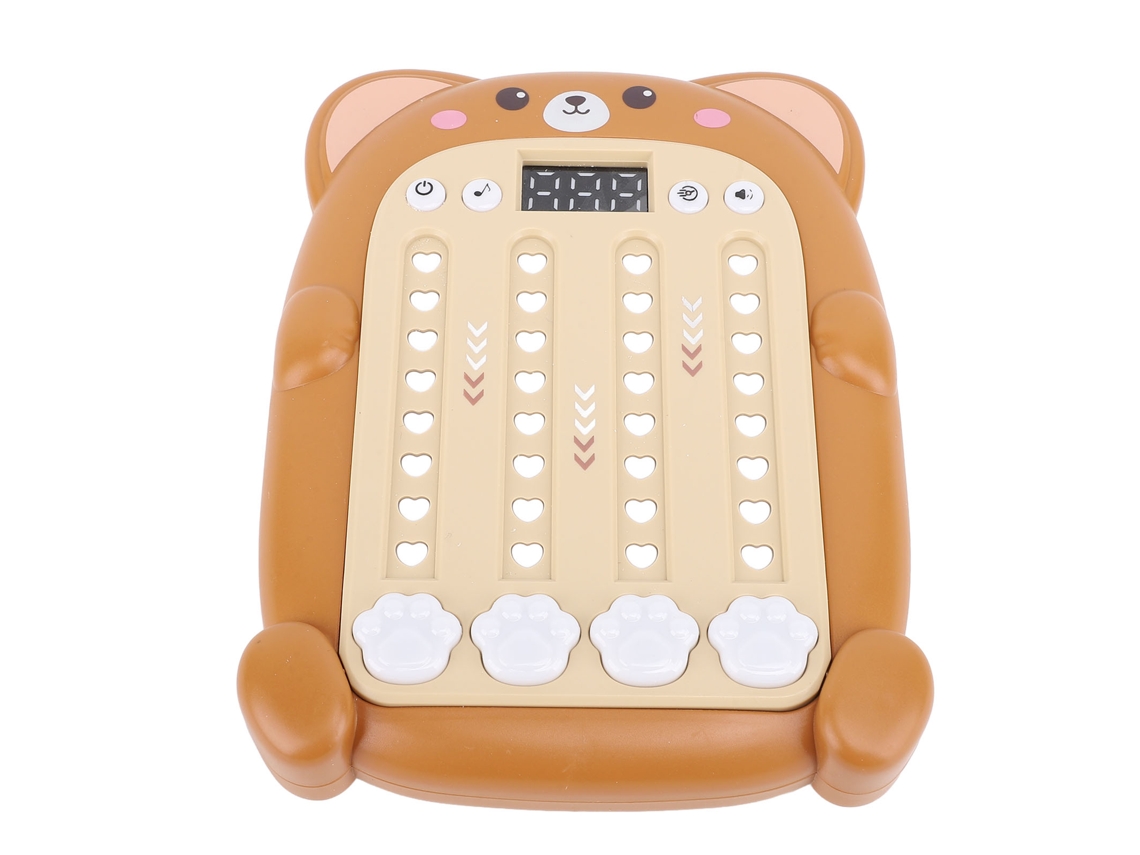 2026urbannova Máquina de juego de ritmo musical Desafío Juego de rompecabezas manual para niños Marrón