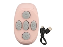 Anillo De Control Remoto Bluetooth Multifuncional Para Selfies, Tiktok Y Control De Video Del Celular - Rosa