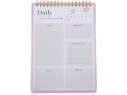 Planificador De Tareas Diarias, Cuaderno De Gestión Del Tiempo, Formato Compacto A5, Rosa Claro, Para Oficina