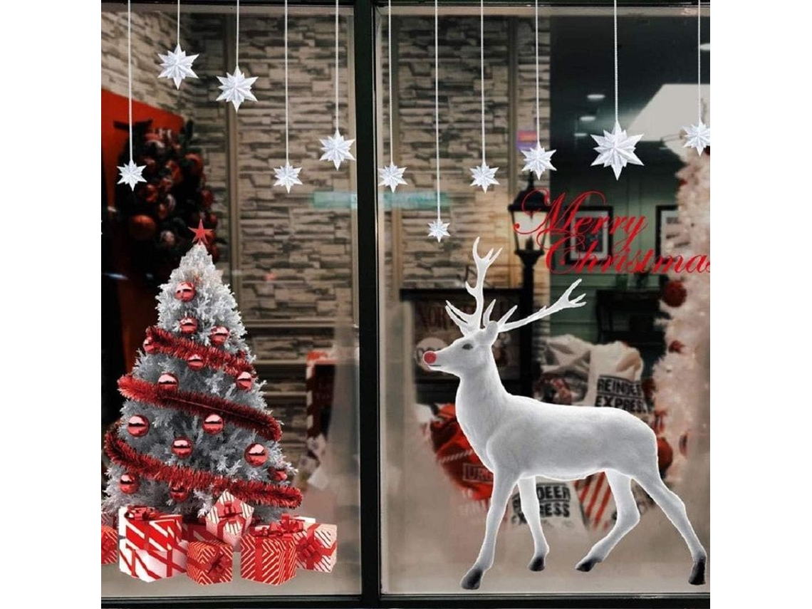 Pegatinas Navideñas Para Ventanas 2025: Papá Noel, Muñeco De Nieve, Decoraciones Navideñas Para Hacer Tú Mismo.