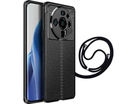 Funda Xiaomi 12 Ultra Rugged Leather con Cordon Negro
