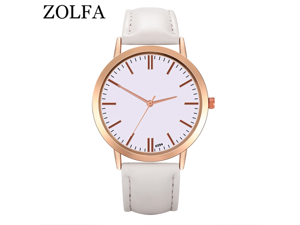 Reloj De Pulsera De Cuarzo Para Mujer, Ideal Para Estudiantes, Con Esfera Redonda Blanca.