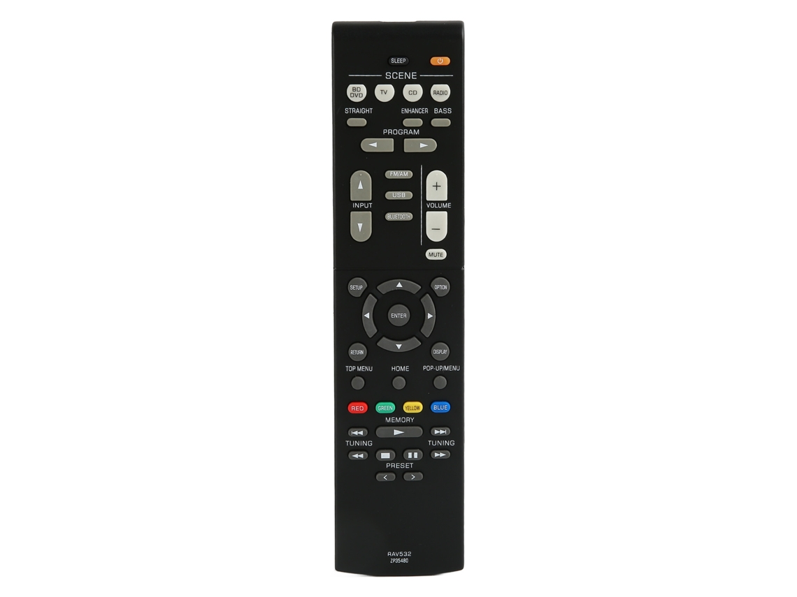 Control Remoto De Repuesto Rav532 Zp35480 Compatible Con Los Receptores Rx V383, Rx R383bl, Rx V379, Htr 3068 Y Rxv383