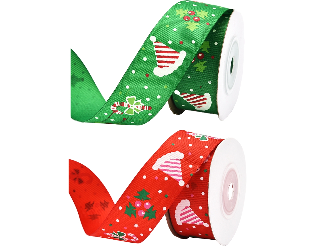 Cinta navideña, decoración de regalos y manualidades. TRUYUETY