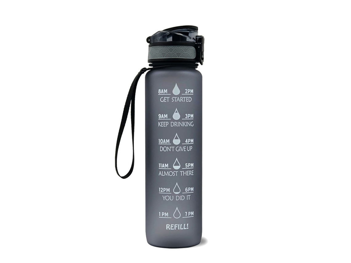 Botella De Agua Motivacional Con Temporizador A Prueba De Fugas Para Actividades Físicas Y Al Aire Libre.