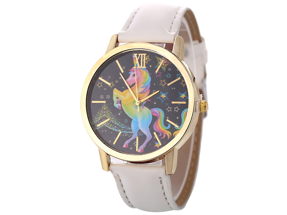 Reloj De Pulsera De Aleación Para Mujer, Estilo Negocios, Con Esfera Redonda, Movimiento De Cuarzo Analógico, Color Blanco.