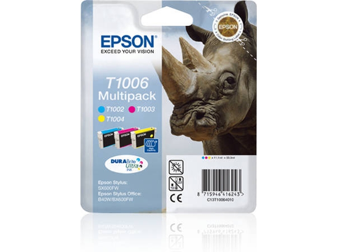 Cartucho de tinta EPSON Epson Multipack 3-colours T1006 DURABrite Ultra Ink