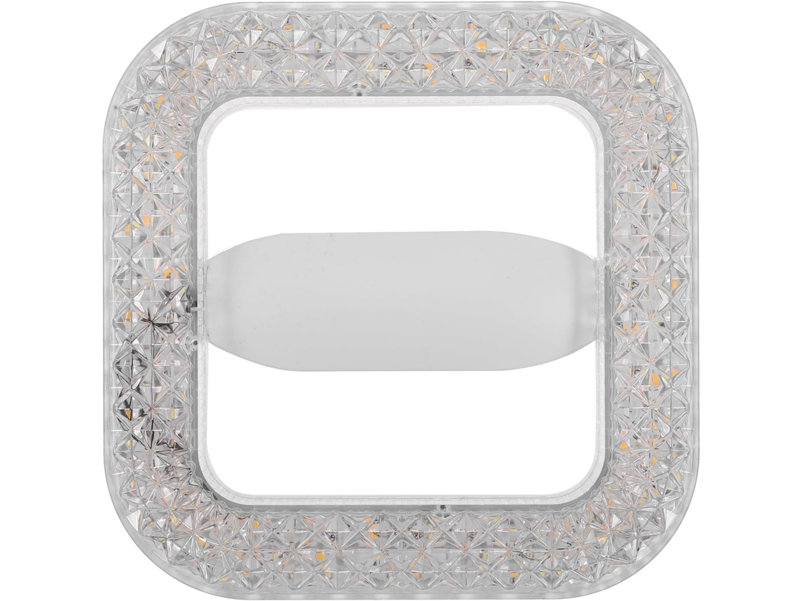 Lámpara De Araña Led Empotrable Cuadrada Moderna De 18 W Para Sala De Estar Y Comedor Con Tornillos, Luz Acrílica Suave.