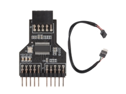 Divisor Usb De 9 Pines Conector Usb2.0 De 9 Pines A Doble Conector De 9 Pines Cable De Extensión 1 A 2