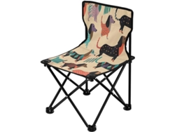 Silla de camping Alipis de tela con patas plegables, portátil, ligera, ideal para acampar.