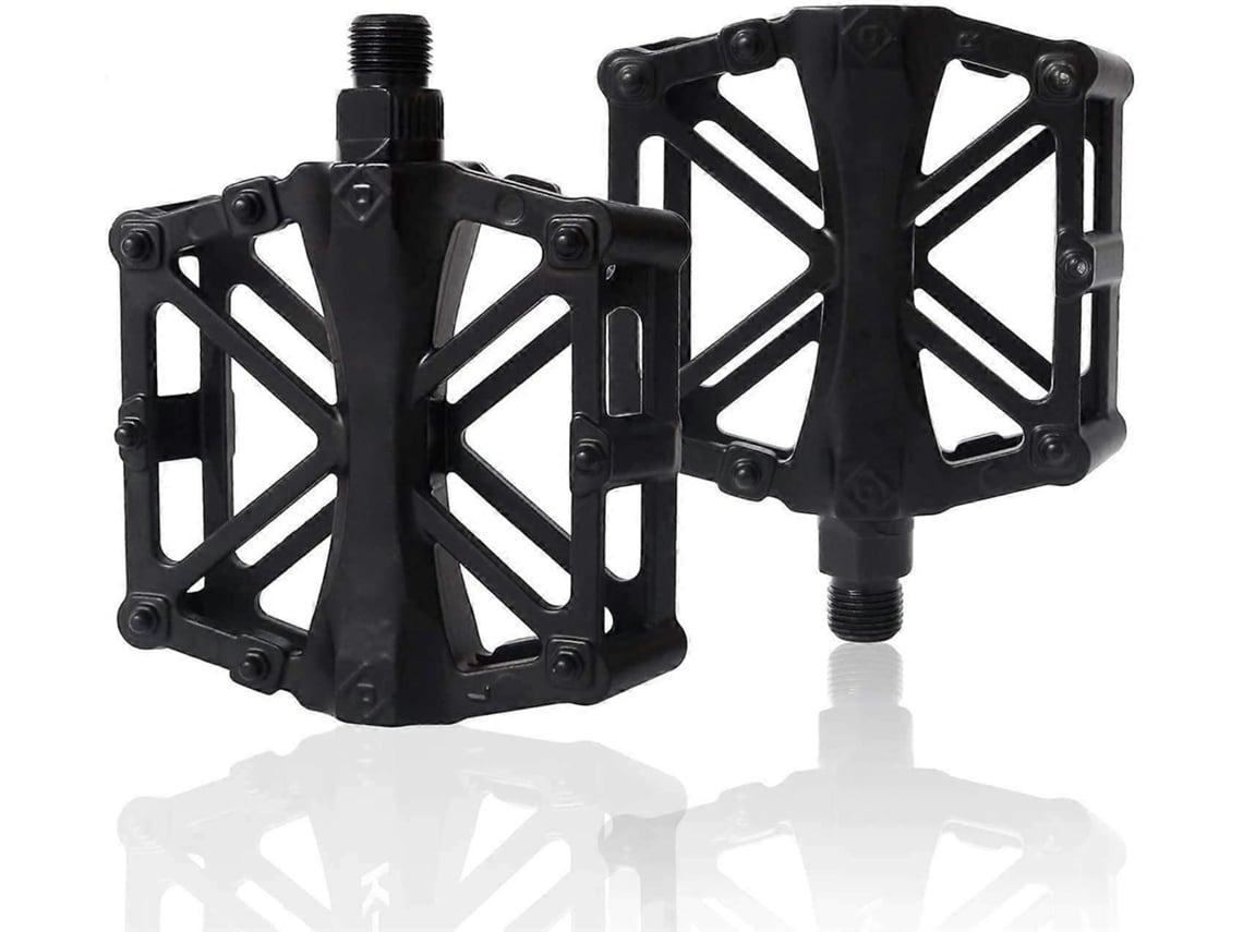 Bielas automáticas Omni-Pedal para bicicletas de montaña, 9/16 pulgadas, acero cromoly, rodamientos sellados, superficie antideslizante.