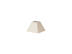 Pantalla Piramide Mezzo E27 beige 25dx11dx18h Tejido Popelin