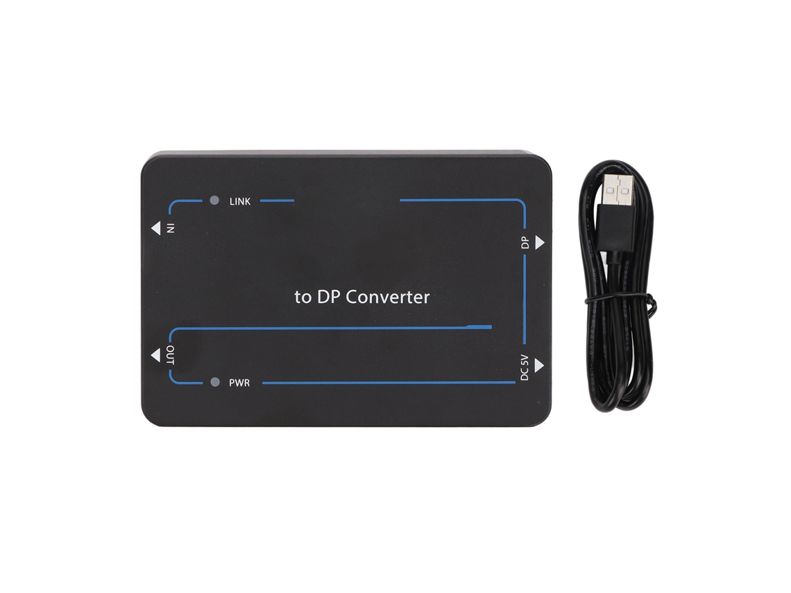 Adaptador De Interfaz Multimedia Hd Para Dp 4k 60hz 18gbps Con Múltiples Formatos De Audio.