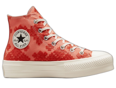 Zapatillas CONVERSE Chuck Taylor All Star Lift Hi Mujer (36 - Rojo)