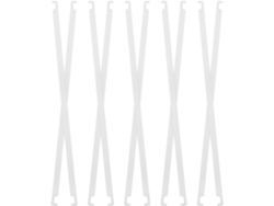 Juego De 10 Barras Colgantes De Metal Blanco Para Documentos, Organizador De Archivos De Hierro.