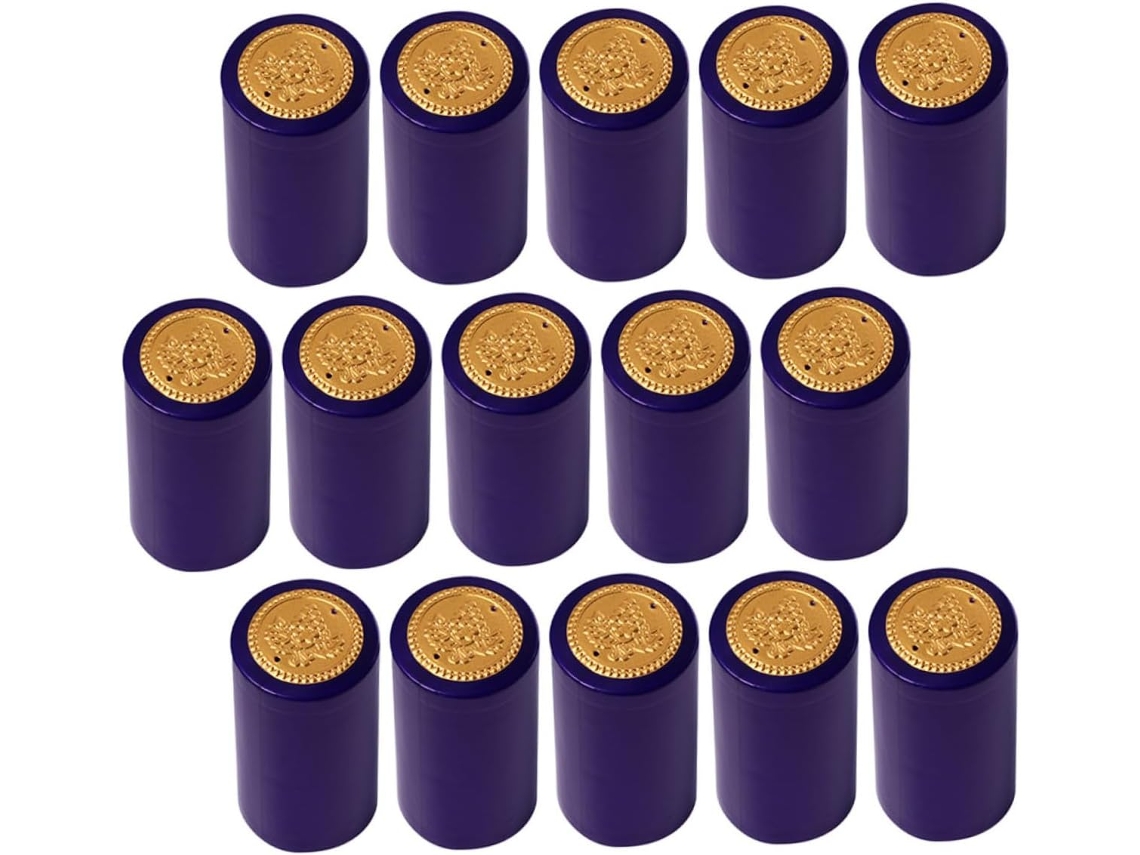 200 Unidades, Té, Pp, Decorativos, Tapas Termorretráctiles Profesionales Para Botellas De Vino