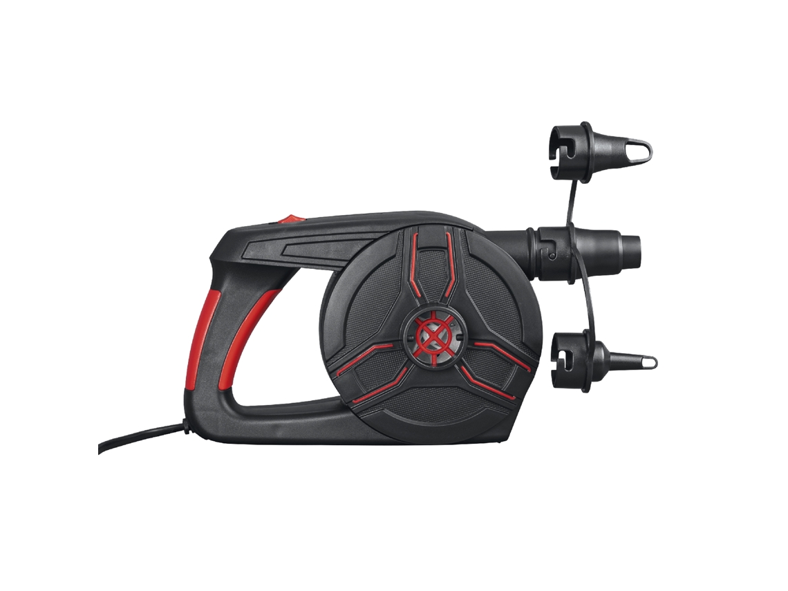 Inflador Eléctrico Portátil Ac Power Grip BESTWAY 3 Adaptadores Válvulas Ligero Batería 220V Inflado Y Desinflado 2 En 1