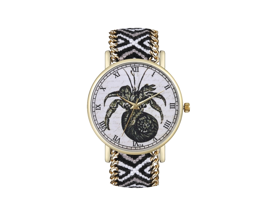 Reloj De Pulsera De Cuarzo Con Correa De Lana Sencilla Y Elegante T14-fg(10)