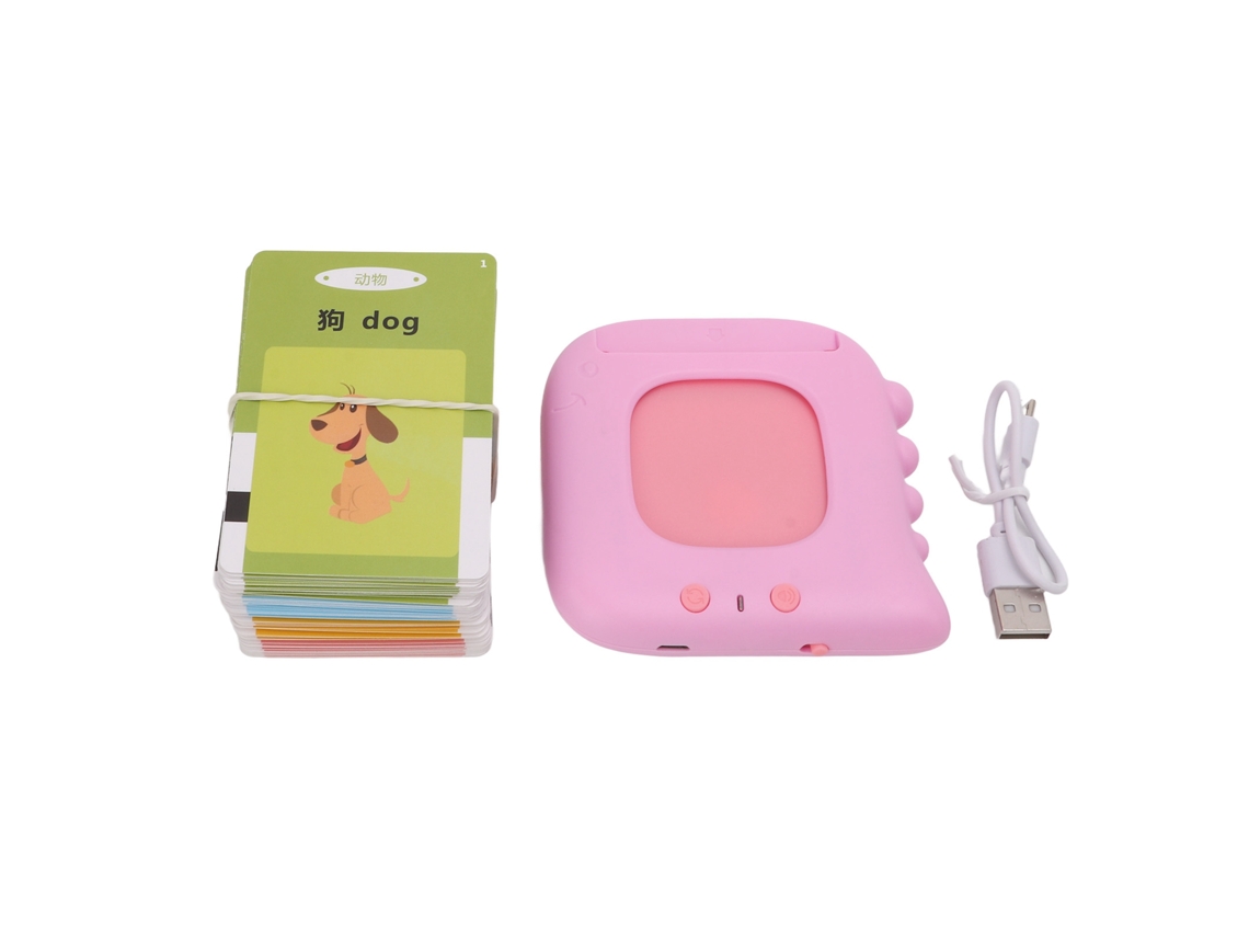 Máquina De Educación Temprana Con Tarjetas Dinosaurio Fink, Juguetes De Aprendizaje Con 224 Audiolibros Ajuste De Volumen