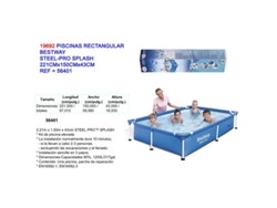 Piscinas rectangular steel pro splash 221x150x43 56401