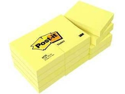 Pack de 12 Blocs de Notas 3M Post-It Amarillo