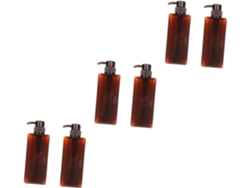 3 Juegos De Botellas De Plástico Rectangulares Recargables Con Dosificador Para Loción