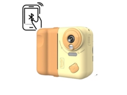 Cámara Polaroid Kids con impresión en amarillo (con impresión mediante aplicación, tarjeta de memoria de 16 GB)