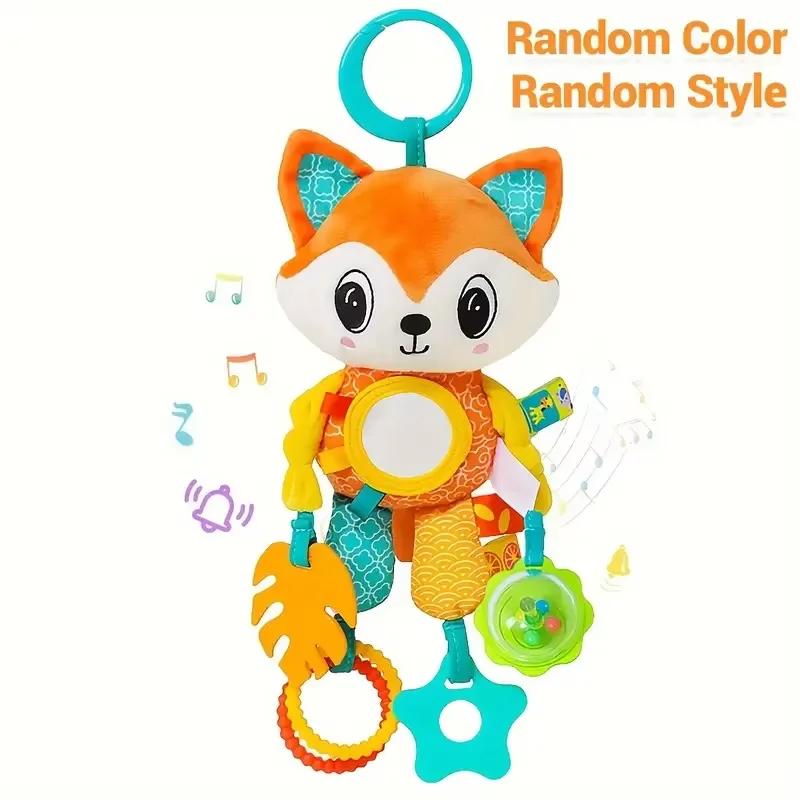 (zorro) Sonajero Colgante Para Cuna, Juguete Colgante En Espiral Con Forma De Animal De Dibujos Animados.