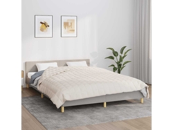 Manta Con Peso Tela Color Crema Claro 220x235 Cm 11 Kg