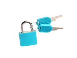 Candado de combinación para equipaje, antirrobo con núcleo de cobre, ideal para mochilas, maletas y armarios (azul cielo)