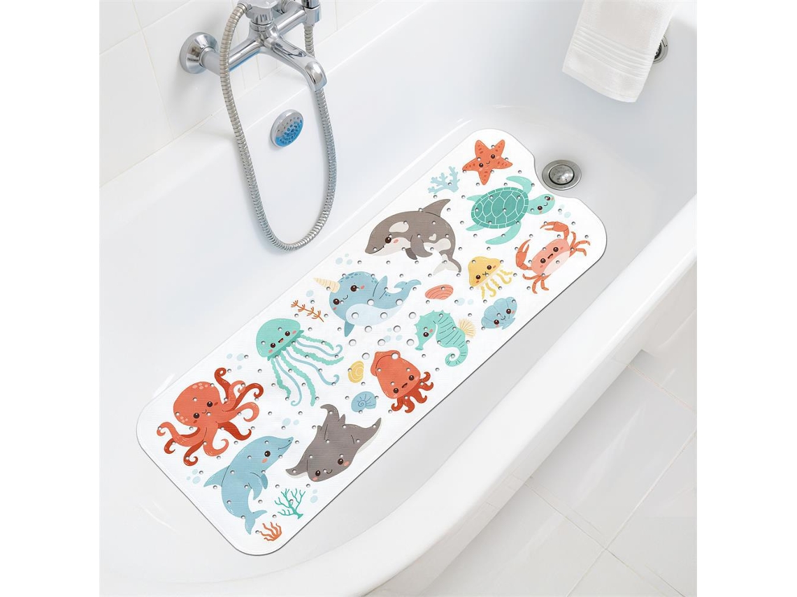 Alfombrilla Antideslizante Para Ducha Y Bañera Para Bebés Henten Home 100x40 Cm