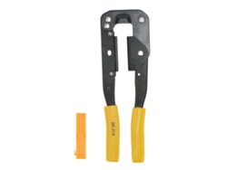 Herramienta de crimpado de cable plano SK-214, alicates de acero de alto carbono con portamatriz