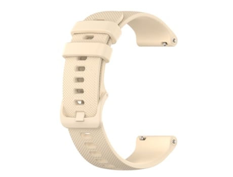 Correa de Silicona 22mm textura de rejilla para Huawei Watch 3/3 Pro/Samsung Amazfit Watch - beige