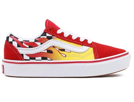 Zapatillas VANS Uy Comfycush Old Skool (Flame) Unisex (32 - Rojo)